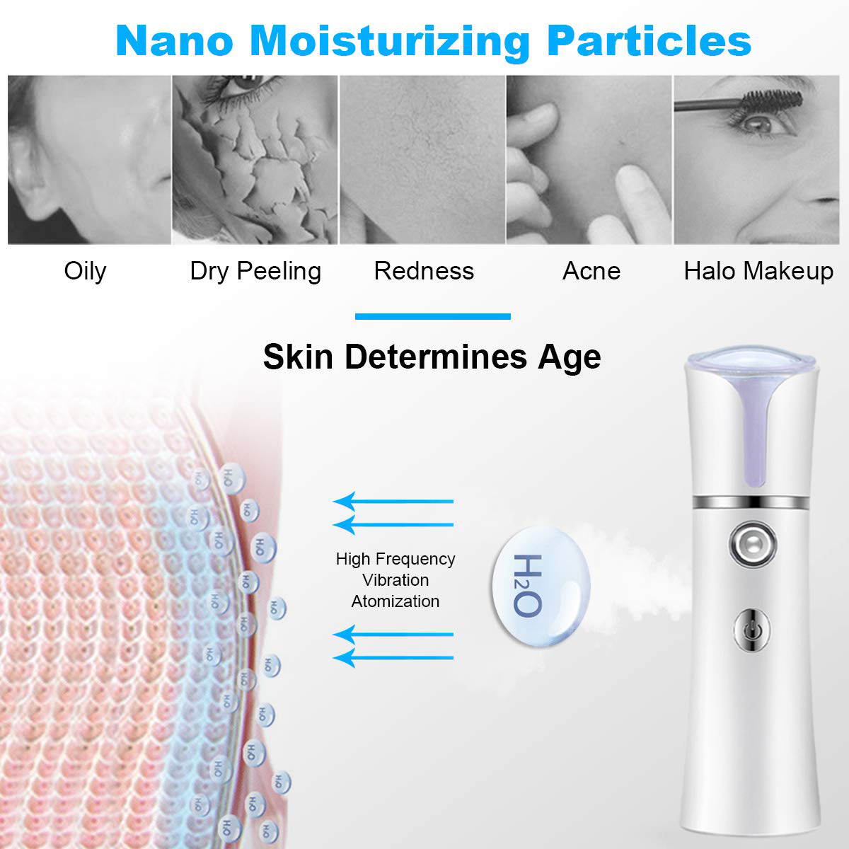나노 미스트 페이셜 스프레이 어 USB 가습기 충전식  - Face Steamer 리뷰 및 가격