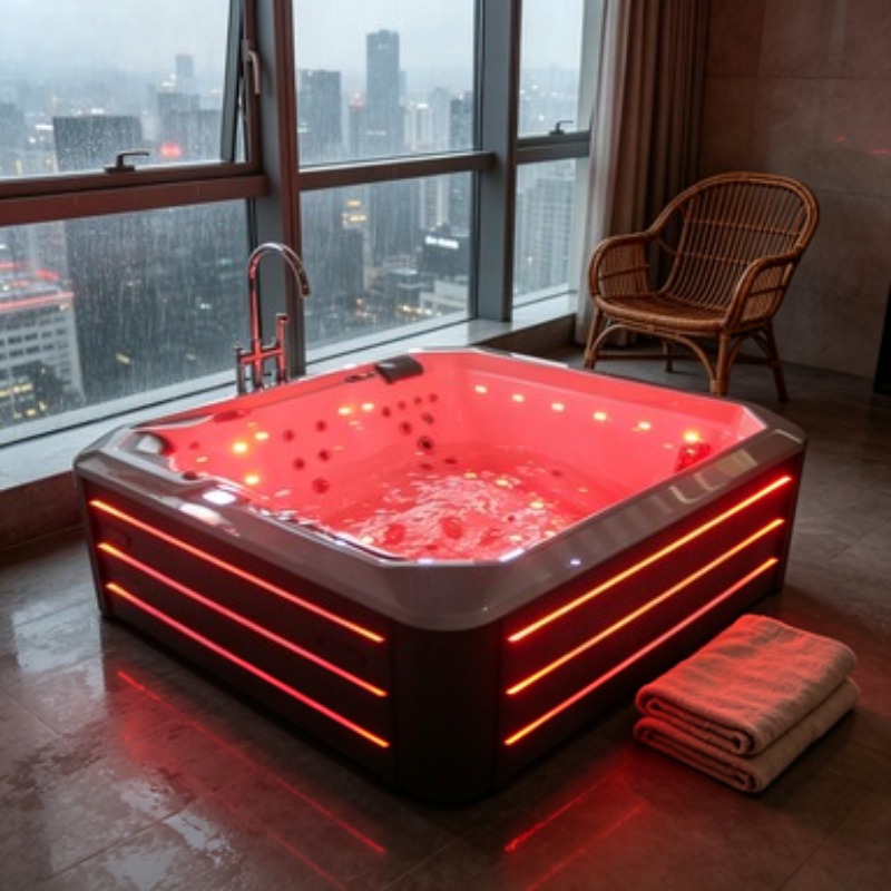 온수 욕조 스파 월풀 욕조 아크릴 자쿠지 마사지 야외용 - Hot Tub 리뷰 및 가격