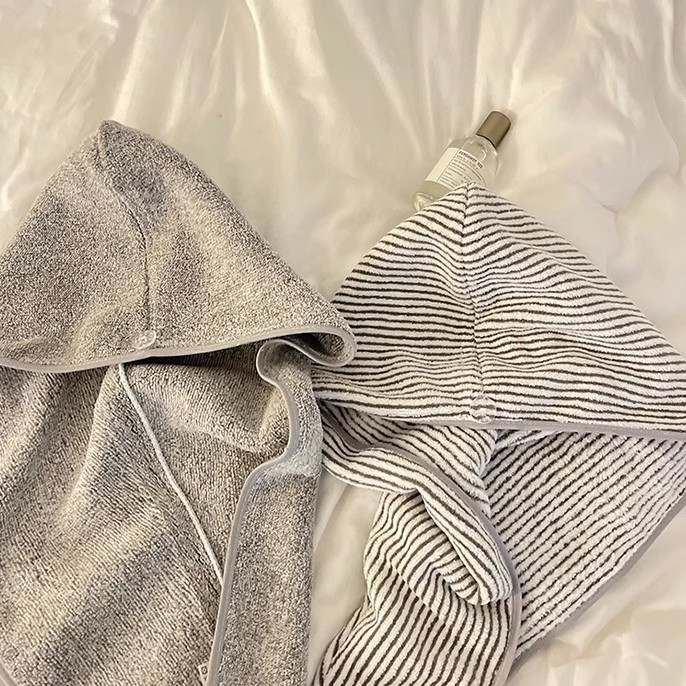 극세사 소재의 스트라이프 헤어 드라이 타월, 뛰어난 흡 - Spa Towel 리뷰 및 가격
